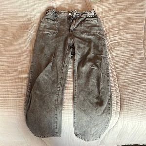 Zara paper bag waist jeans